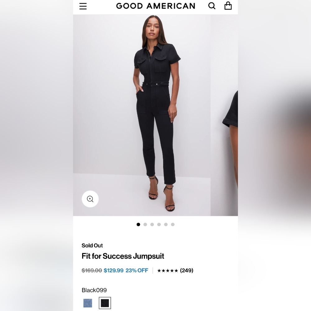 Good American Black Jumpsuit